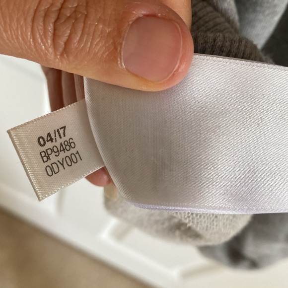 Adidas Grey Hoodie Sweatshirt - Picture 8 of 8